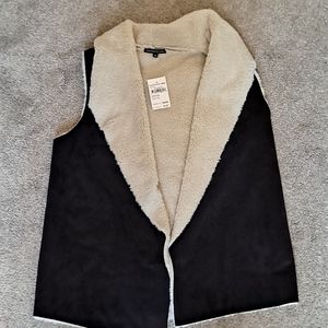 A faux fur vest